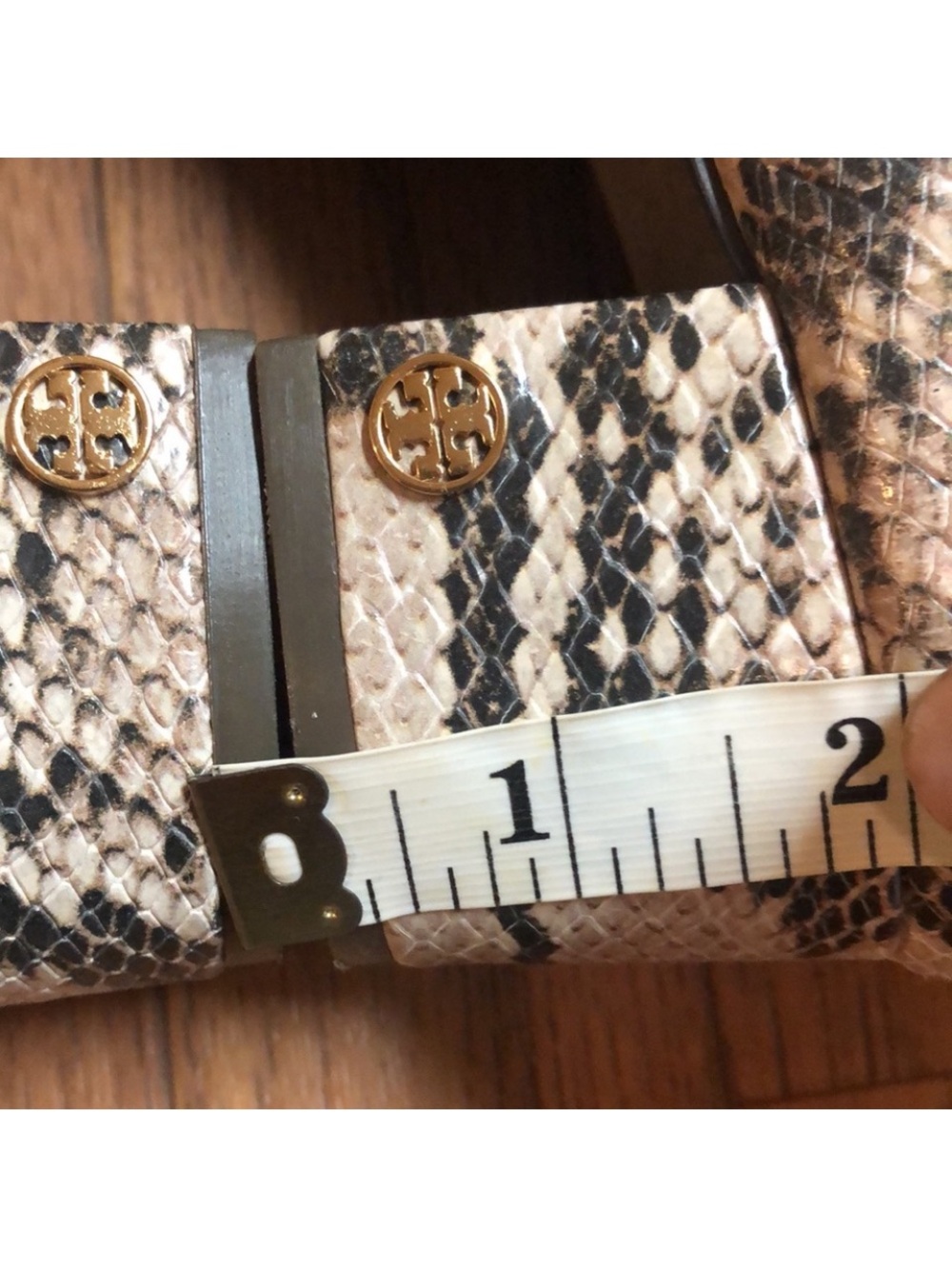 Tory Burch Women's Snake-Print Ballet Flats - Neutral - Picture 5 of 5